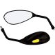 MIRROR UNIVERSAL PATROL WITH LED INDS 10MM BLACK PAIR