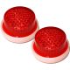 20mm Red/White Reflectors (Pair)